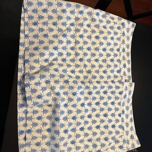 Blue and White Patterned Lilly Pulitzer Turtle Skort